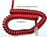 New Cherry Red 6FT Short Phone Handset Cord Receiver Curly Coil Spring Bulk Pack. Fixed Price $7.79.