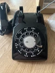 Black Rotary Itt Cortelco 500 Style Continental Telephone System. Fixed Price $135.00.