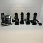 Panasonic Dect 6.0 Plus Cordless Phone System Handsets KX-TG885SK Untested. Fixed Price $50.00.