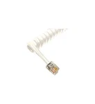 Cablesys 1200WH 12' White Telephone Handset RJ9 Curly Cord GCHA444012-FWH. Fixed Price $11.80.