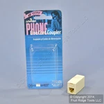 Leviton Ivory In-line Cord Coupler 6-WIRE Modular Telephone RJ11 C2683-I. Fixed Price $8.54.