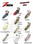 Sale Z-man Chatterbait Elite Choose Size & Color. Fixed Price $5.95.