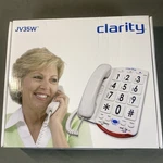 Clarity JV35W Corded Amplified Talk-back Braille Phone Complete Original Box. Fixed Price $25.00.