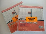 Voice Mail Log Books (4) Total (480 Entries Per Book) Made By Adams. Fixed Price $19.99.