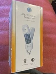 Nib - At&t 210 Trimline Corded Phone White Lighted Keypad Speed Redial. Fixed Price $19.99.