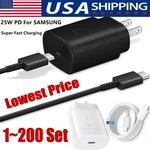 25W Type Usb-c Fast Wall CHARGER+6FT Cable For Samsung Galaxy S20 S21 5G Lot. Fixed Price $609.49.
