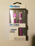 6' Iphone Charging Cable 8 Pin - Flat Tpe Dual Color. Fixed Price $12.95.