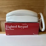 Open Box Radioshack White Trim Lighted Keypad Landline Telephone + Manual. Fixed Price $14.99.