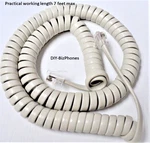 5-PACK Lot Handset Cord Panasonic Kx T7000-SERIES Phone T7020 Off White 12FT. Fixed Price $16.99.