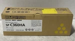 Genuine Ricoh Sp C360HA High Yield Yellow Toner Cartridge 408179. Fixed Price $85.00.