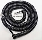 2-PACK Charcoal 25FT NSQ412 Phone Long Handset Cord 4-LINE Verizon Qwest Curly. Fixed Price $15.49.