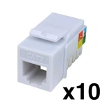 Construct Pro CAT3 (RJ-11) 6P4C Keystone Phone Jack (10 Pack, White). Fixed Price $19.99.