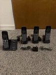 Panasonic KX-TGE260 Phone Answering Machine 4 Handsets Bluetooth No Batteries. Fixed Price $34.98.