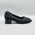 Vivaia Shoes Womens 9.5 Black Rib Knit Melody Pro Block Heel Pumps Office Dress. Fixed Price $51.99.