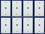 8X Modular Flush Mount Wall Plate Jack Telephone Line Outlet Cover Vwltw. Fixed Price $20.49.