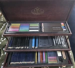 Royal & Langnickel Premier Sketching And Drawing Deluxe Art Set, 134-PIECE, Eob. Fixed Price $70.00.