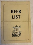 Beer Menu From Ye Olde Cheshire Cheese London Britain United Kingdom EC4A 2BU. Fixed Price $39.99.