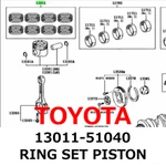 New Toyota Genuine Lexus Land Cruiser Ring Set Piston 13011-51040. Fixed Price $249.99.
