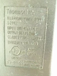 Thompson 5-2749 Telephone Power Adapter 7.5VDC 150MA. Fixed Price $15.13.