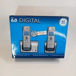 Ge Dect 6.0 28112EE2 Cordless Phone System Handsets Answering Machine. Fixed Price $69.00.