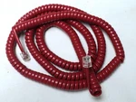 Cherry Red 25FT Vintage Phone Long Handset Cord Receiver Curly Cablesys 2500RD. Fixed Price $8.69.