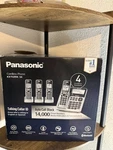 Panasonic KX-TG994SK Dect 6.0 Bluetooth 4-HANDSET Cordless Phone Bundle. Fixed Price $60.00.
