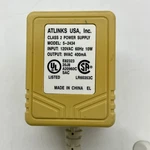 Genuine Atlinks Usa, Class 5-2434 Output 9 V 400MA Power Supply Adapter A55. Fixed Price $13.77.