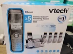 Vtech Bluetooth Handset Phone System Bundle IS8129-5/CORDLESS Open Box. Fixed Price $52.63.