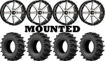 Kit 4 Efx Motoslayer Tires 35X9.5-20 On High Lifter HL10 Machined Wheels Pol. Fixed Price $2612.67.