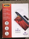 Fellows - Premium Thermal Laminating Pouches 9"X11.5" Mil 150 Pk New. Fixed Price $30.00.