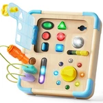 Electronic Busy Board Montessori Learning Toddler Toy, 15 Led Lights & 9 So.... Fixed Price $28.26.