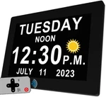 27 Alarms Digital Talking Clock With Loud Voice Time Date, Auto Dst, 20 Custo.... Fixed Price $51.39.