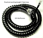5-PACK Lot Black 12FT At&t Phone Handset Cord 4-LINE 944 1040 1070 Curly Coil. Fixed Price $16.99.