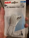 Rca 7FT Phone Line Cord Brand New Package. Fixed Price $8.43.