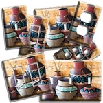 Southwestern Pottery Vases Light Switch Outlet Wall Plates Latin Folk Room Decor. Fixed Price $19.79.