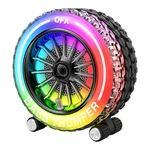 Qfx BT-230 Big Tire-inspired Bass Thumper Bluetooth Speaker +usb/tf Port/fm. Fixed Price $29.90.