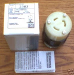 New Leviton 2363 Amp 125/250 Volt L10-20R Connector. Fixed Price $12.80.
