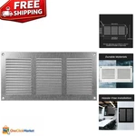 Flush Mount 12X6 Galvanized Steel Vent Cover - Ideal For Indoor & Outdoor Use. Fixed Price $30.79.