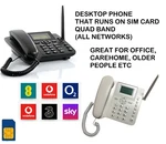 Bw Wireless Gsm Mobile Sim Card Home Office Desktop Telephone Fastp&p. Fixed Price $60.92.