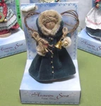 Heaven Sent Lynn Johnson Figure Christmas Nwt Wooden Angel W/ Vine Bell Ringer. Fixed Price $19.99.