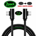 2 Pack 90 Degree Angle Usb-c To Charger Cable Fast Charging Type Sync Cord. Fixed Price $12.04.