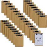 30 Pack Small Memo Size Clipboards 6X9 Inch Low Profile Clips Smooth Surface. Fixed Price $43.00.