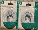 Ge Jasco 76119 25' White Phone Cord 364 Lot Of. Fixed Price $16.49.