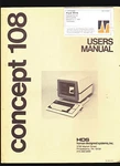 Concept 108 Users Manual- Hds Human Designed Systems Inc 1981 Computer. Fixed Price $74.13.