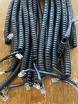 Qty 10 Phone Handset 12' Cords Nec Toshiba Polycom Cisco Avaya Nortel Charcoal. Fixed Price $15.95.