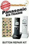 Keypad Button Repair Kit Panasonic KX-TGA805 KX-TGA806EXB KX-TGA806AZB TGA806XXX. Fixed Price $6.95.