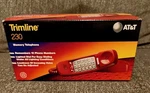 At&t Trimline 230 Corded Wall/ Desk Telephone Box - Classic Red. Fixed Price $39.00.