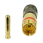 Construct Pro 75 Ohm Rca Male Compression Connector For RG6 (5 Pack). Fixed Price $8.99.