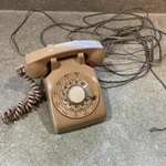 Vintage Stromberg-carlson 500D Rotary Desk Phone Beige Tan. Fixed Price $39.95.