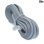 25FT RJ11 6P4C Reverse Telephone Line Cable Cord Wire For Voice Cca 28AWG. Fixed Price $10.21.